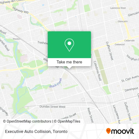 Executive Auto Collision map
