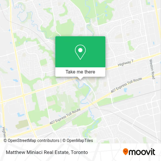 Matthew Miniaci Real Estate map