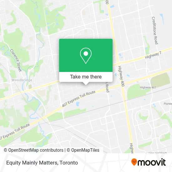 Equity Mainly Matters map