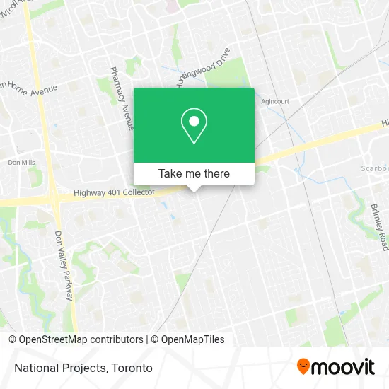 National Projects map