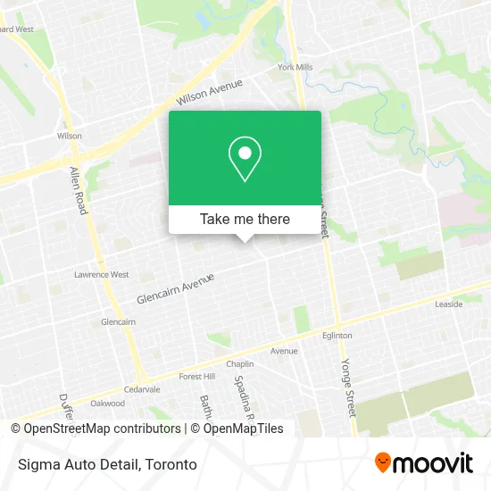Sigma Auto Detail map