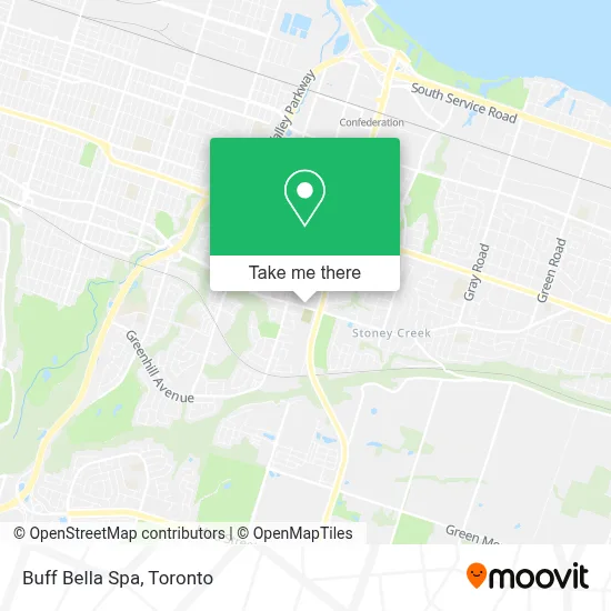 Buff Bella Spa map