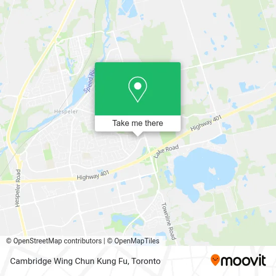 Cambridge Wing Chun Kung Fu map