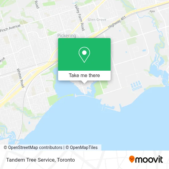 Tandem Tree Service map
