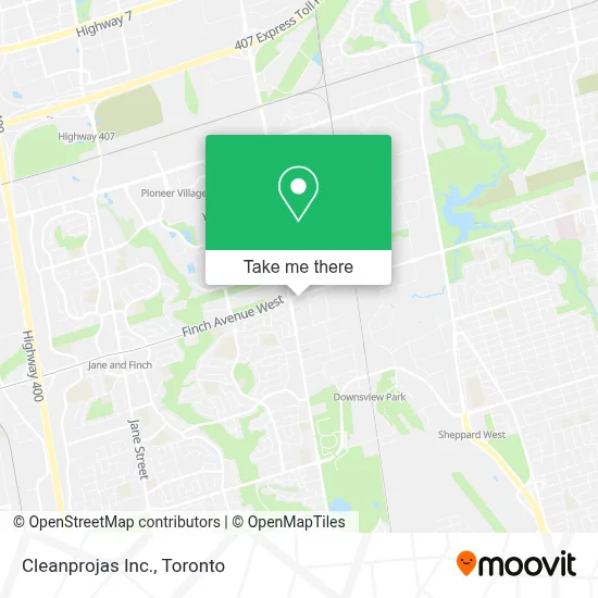 Cleanprojas Inc. map