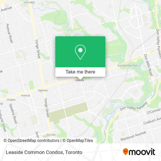Leaside Common Condos map