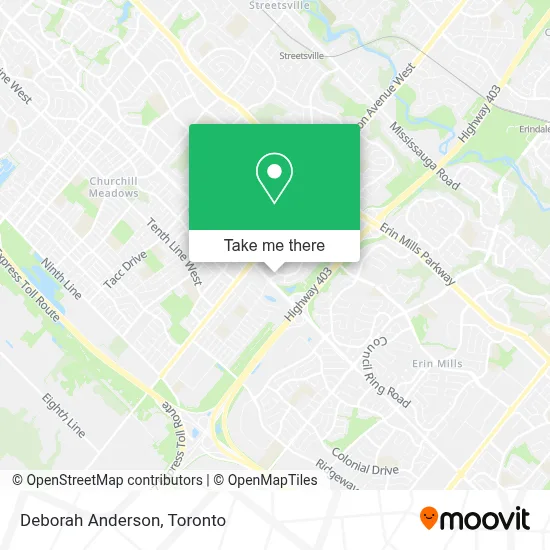 Deborah Anderson map