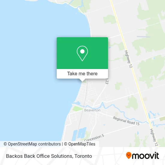 Backos Back Office Solutions map