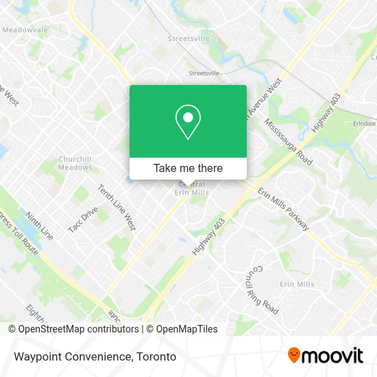 Waypoint Convenience map