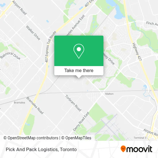 Pick And Pack Logistics map