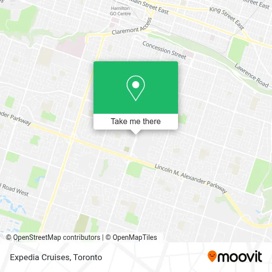 Expedia Cruises map