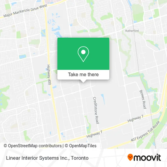 Linear Interior Systems Inc. map