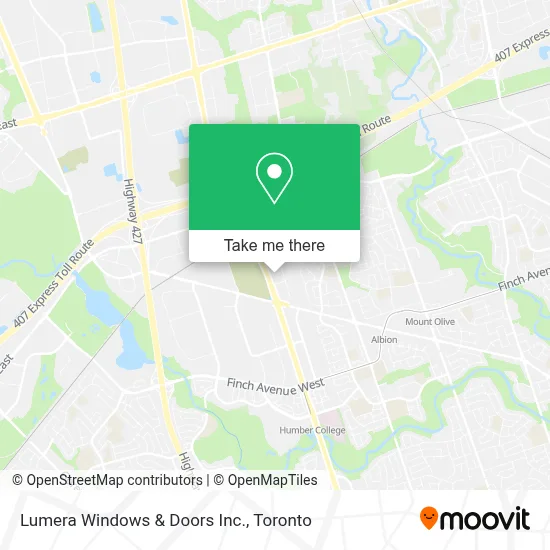 Lumera Windows & Doors Inc. map