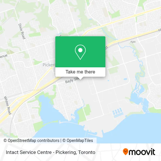 Intact Service Centre - Pickering map
