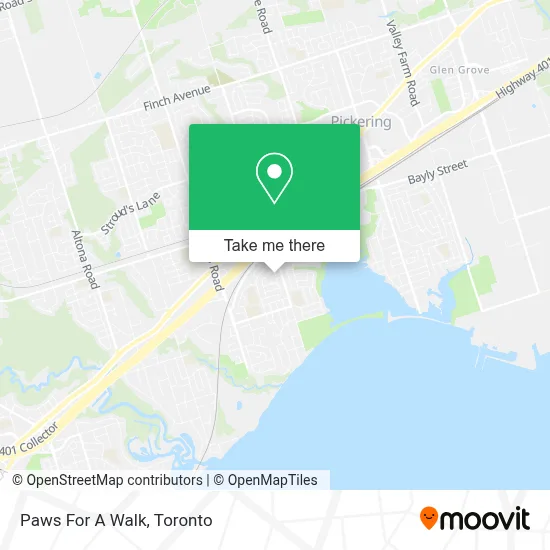 Paws For A Walk map
