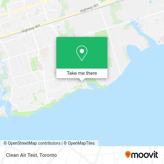 Clean Air Test map