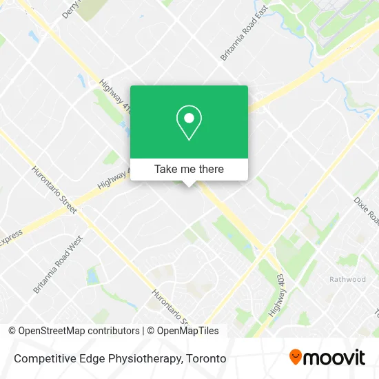 Competitive Edge Physiotherapy map