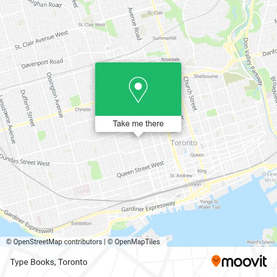 Type Books map