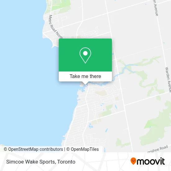 Simcoe Wake Sports map