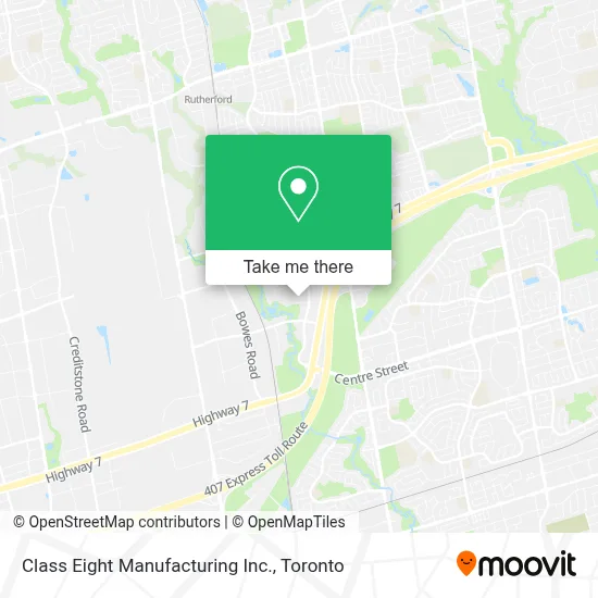 Class Eight Manufacturing Inc. map