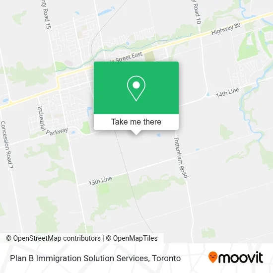 Plan B Immigration Solution Services map
