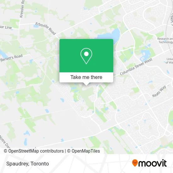 Spaudrey map