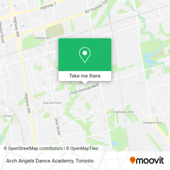 Arch Angels Dance Academy map
