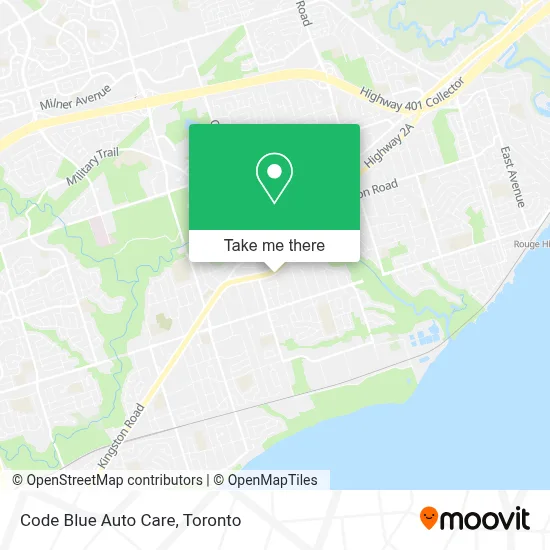 Code Blue Auto Care map