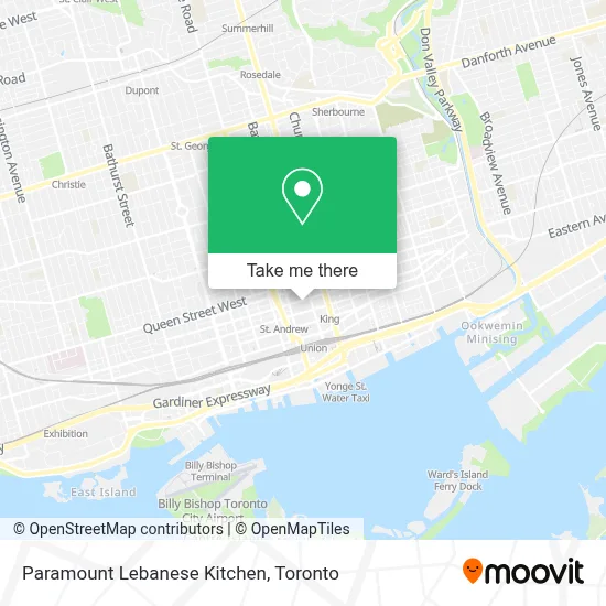 Paramount Lebanese Kitchen map