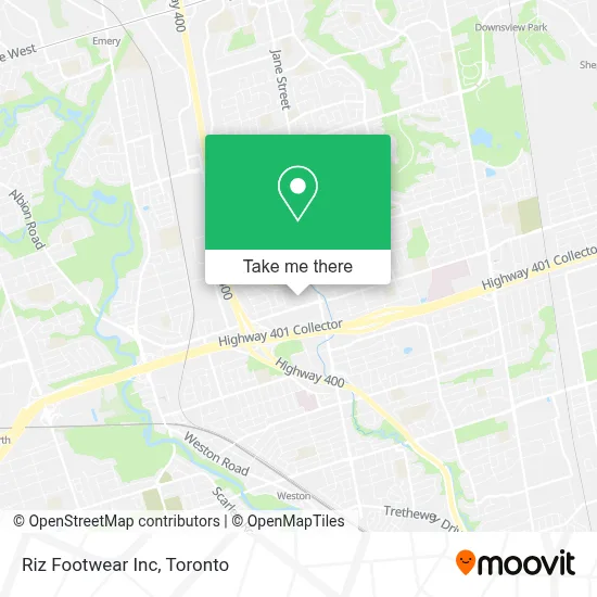 Riz Footwear Inc map