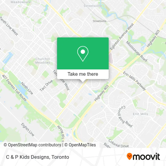 C & P Kids Designs map
