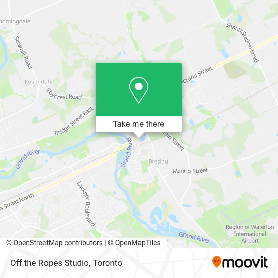 Off the Ropes Studio map