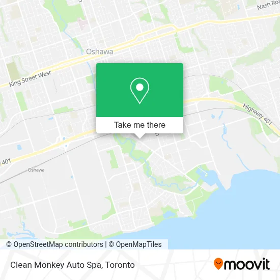 Clean Monkey Auto Spa map