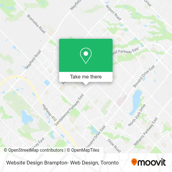 Website Design Brampton- Web Design map