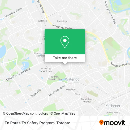 En Route To Safety Program map