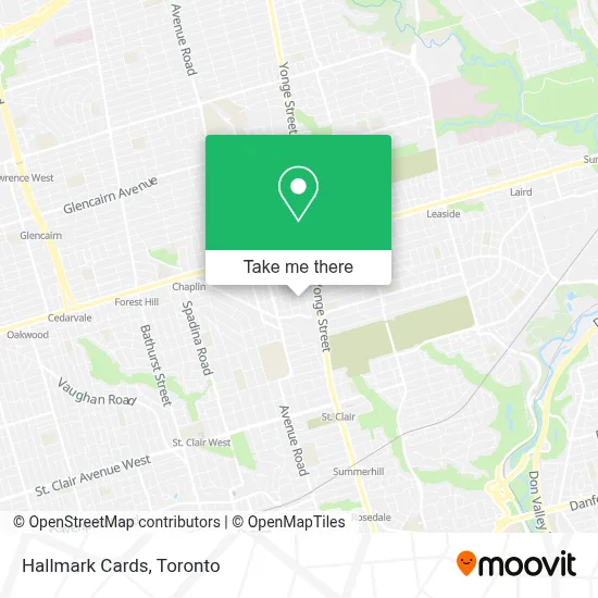 Hallmark Cards map