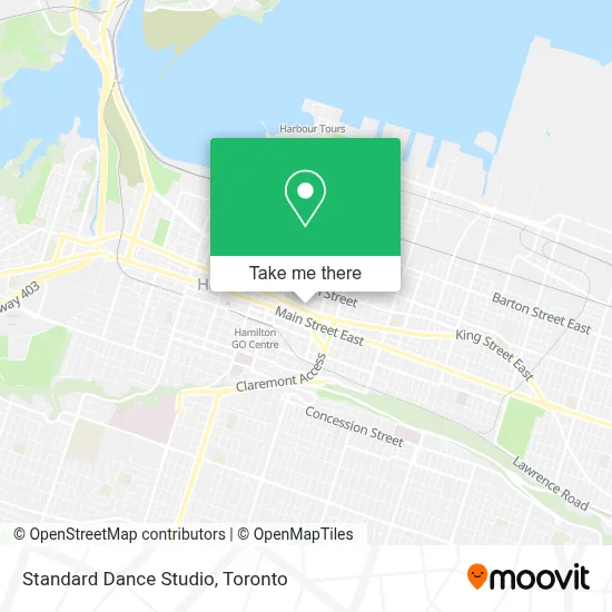 Standard Dance Studio map