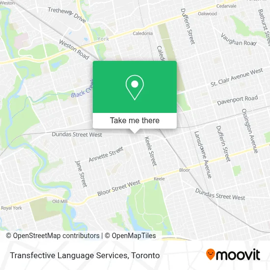 Transfective Language Services map