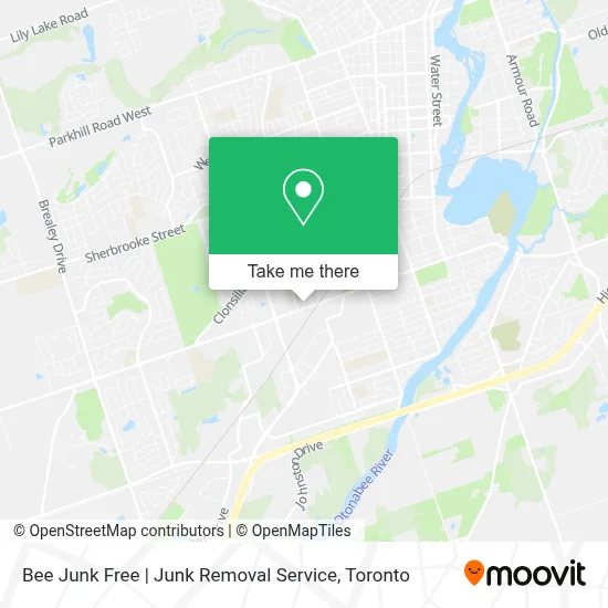 Bee Junk Free | Junk Removal Service map