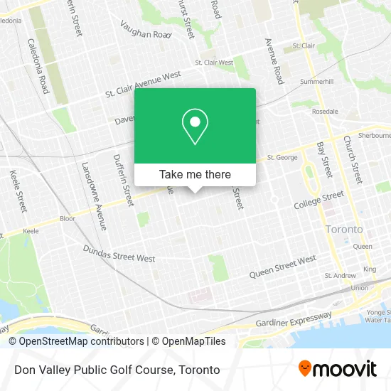 Don Valley Public Golf Course map