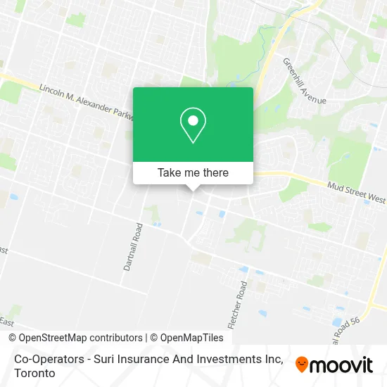 Co-Operators - Suri Insurance And Investments Inc map