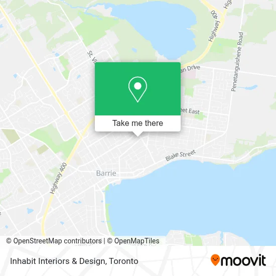 Inhabit Interiors & Design map