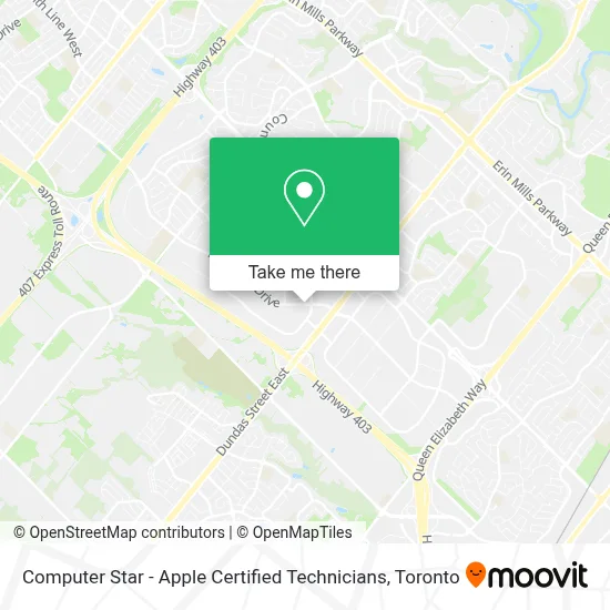 Computer Star - Apple Certified Technicians map