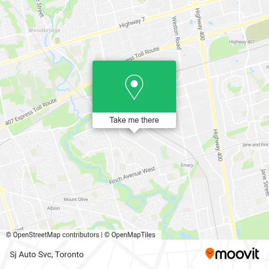 Sj Auto Svc map