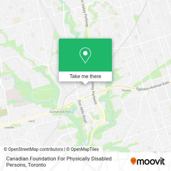 Canadian Foundation For Physically Disabled Persons map