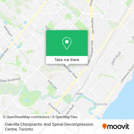 Oakville Chiropractic And Spinal Decompression Centre map