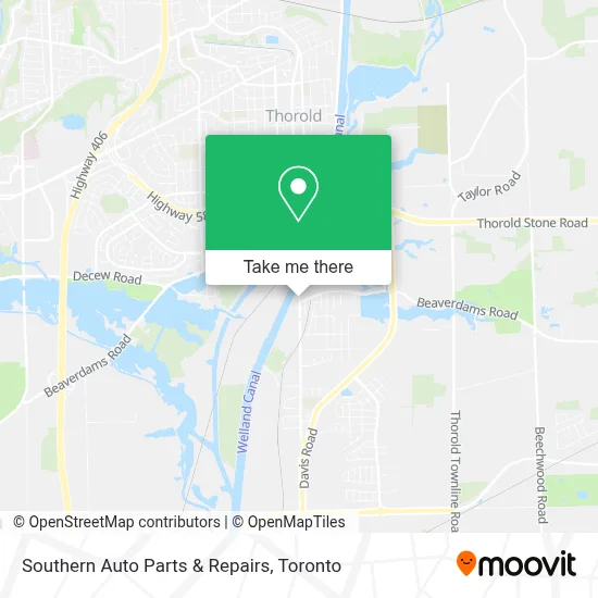 Southern Auto Parts & Repairs map