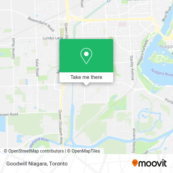 Goodwill Niagara map