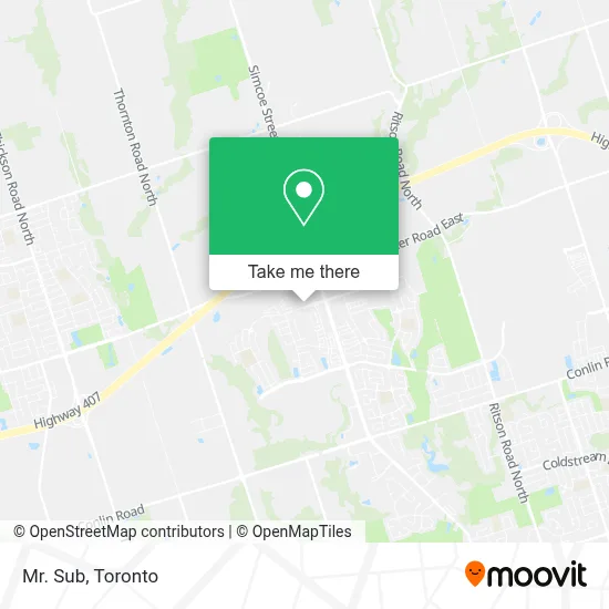 Mr. Sub map