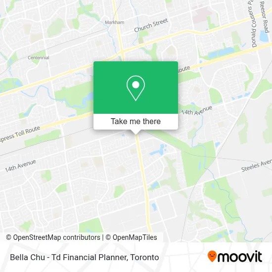 Bella Chu - Td Financial Planner map